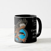 Adler in Flight Tasse (VorderseiteRechts)