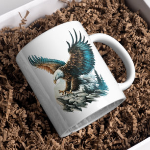Adler in Wasserfarbe Kaffeetasse