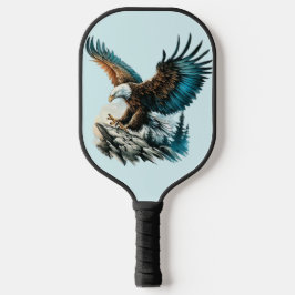 Adler in Wasserfarbe Pickleball Schläger