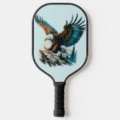 Adler in Wasserfarbe Pickleball Schläger (Rückseite)