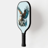 Adler in Wasserfarbe Pickleball Schläger (Links)