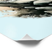 Adler in Wasserfarbe Poster (Ecke)