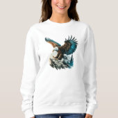 Adler in Wasserfarbe Sweatshirt (Vorderseite)
