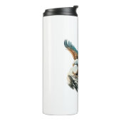 Adler in Wasserfarbe Thermosbecher (Nach links gedreht)