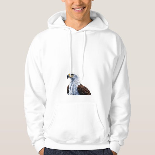 Adler Kapuzenpullover Hoodie (Vorderseite)