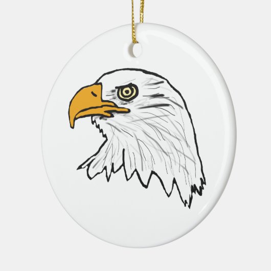 Adler Keramik Ornament (Links)