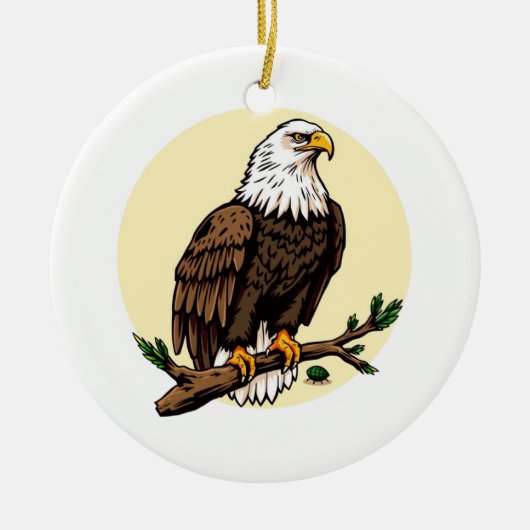 Adler Keramik Ornament (Vorne)