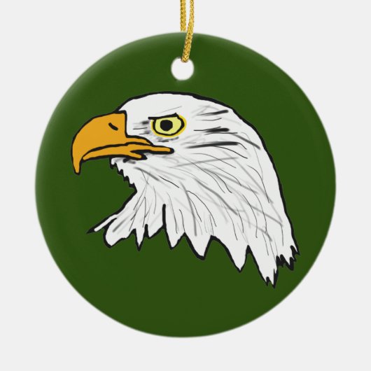 Adler Keramik Ornament (Vorne)