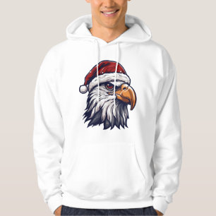 Adler Kopf Weihnachten Hoodie