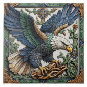 Adler - Kunsthandwerk Keramik Tile Fliese (Vorderseite)
