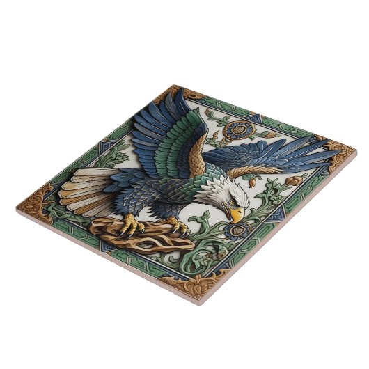 Adler - Kunsthandwerk Keramik Tile Fliese (Seite)
