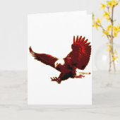 Adler landend - Adler im Flug Karte (Gelbe Blume)
