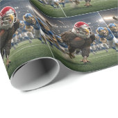 Adler läuft mit einem Fußball Geschenkpapier (Rolleneckpunkt)