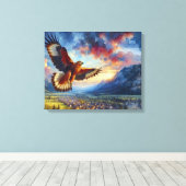 Adler Leinwanddruck (Insitu (Holzboden))