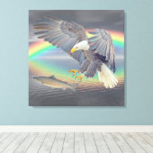 Adler Leinwanddruck (Insitu (Holzboden))