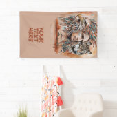 Adler - Mann - Wolf - Aquarellkunst 1 - Fanspass Banner (Insitu)