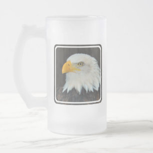 Adler-mattierte Bier-HauptTasse Mattglas Bierglas