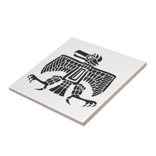 Adler, mexikanische Hieroglyph(Maya) Fliese (Seite)