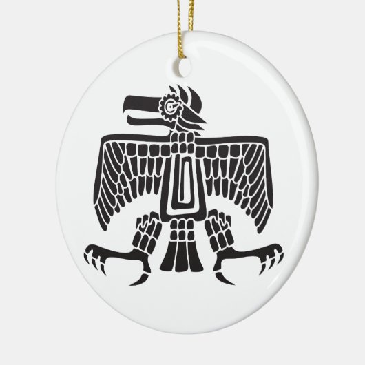 Adler, mexikanische Hieroglyph(Maya) Keramikornament (Links)