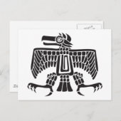 Adler, mexikanische Hieroglyph(Maya) Postkarte (Vorne/Hinten)