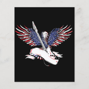 Adler mit amerikanischer Fahne Farbe holistische G