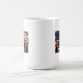 Adler mit amerikanischer Fahne und Soldaten Tasse (Mittel)