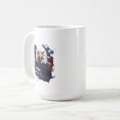 Adler mit amerikanischer Tasse (Vorderseite Links)