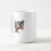 Adler mit amerikanischer Tasse (Vorderseite Links)