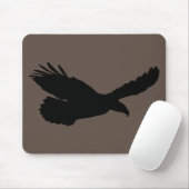 Adler mit brauner Maus - Ihre Farben - Text Mousepad (Mit Mouse)
