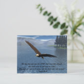 Adler mit der Schrift Postkarte (Stehend Vorderseite)