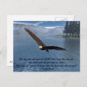 Adler mit der Schrift Postkarte (Vorne/Hinten)