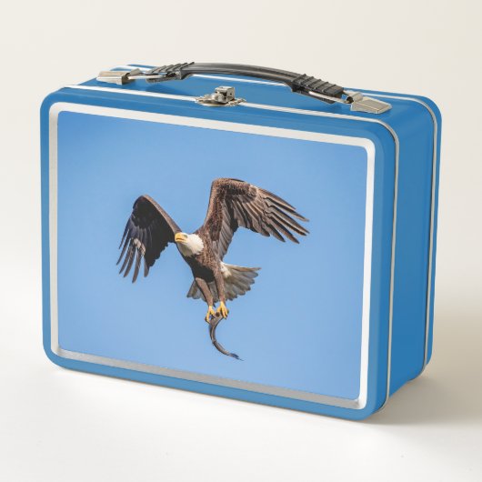 Adler mit Fisch Metall Lunch Box (Vorderseite)