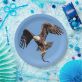 Adler mit Fisch Pappteller (Party)