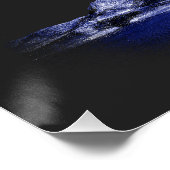 Adler mit Flügeln der amerikanischen Flagge Poster (Ecke)