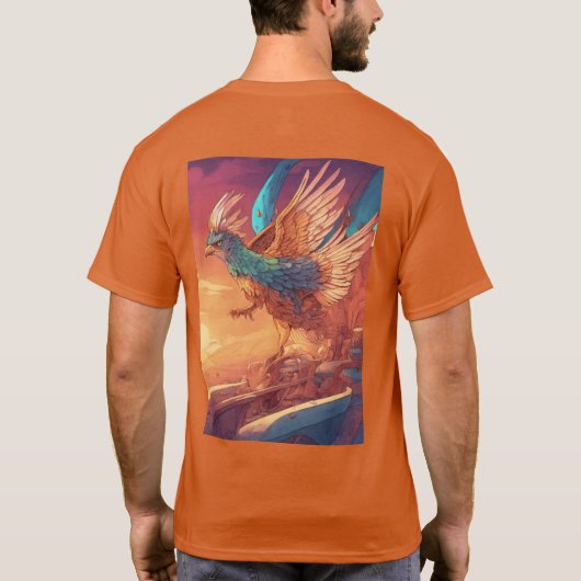 Adler mit Flügelt T-Shirt (Rückseite)