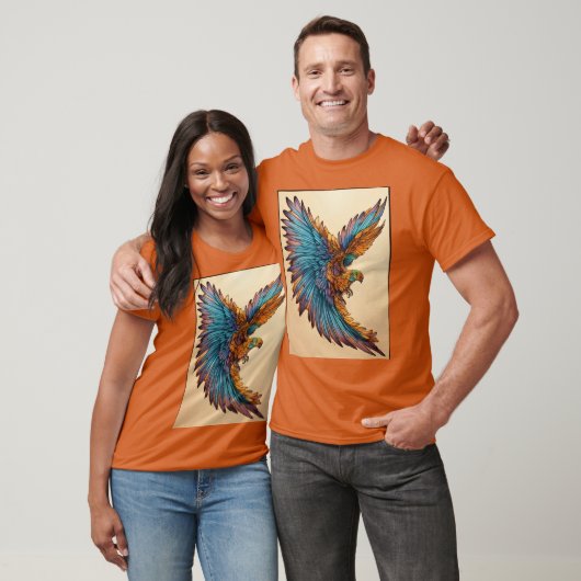 Adler mit Flügelt T-Shirt (Unisex)