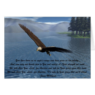 Adler mit Gedicht
