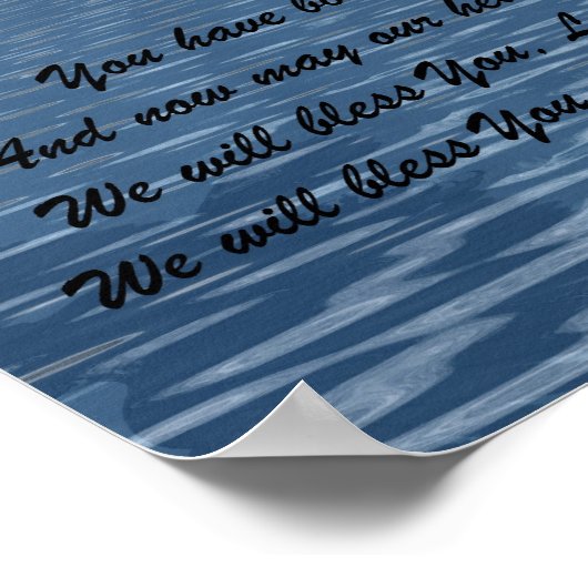 Adler mit Gedicht Poster (Ecke)