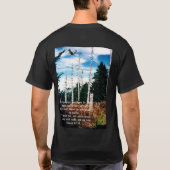 Adler mit Isaiah 40:31 T-Shirt (Rückseite)