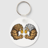 Adler mit Muskeln Schlüsselanhänger (Vorderseite)