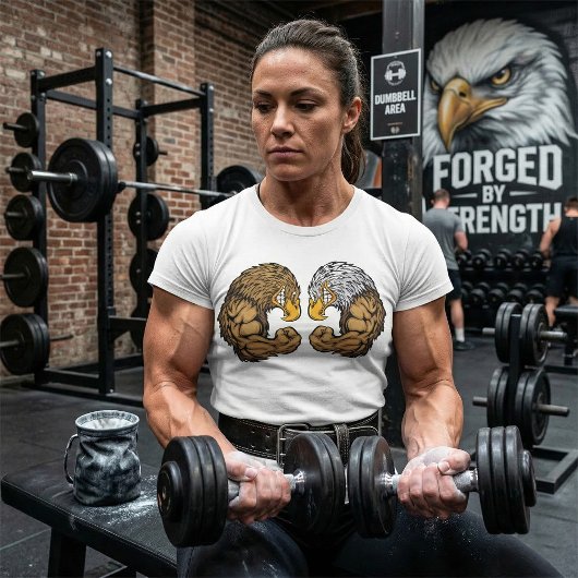 Adler mit Muskeln T-Shirt