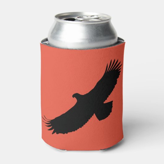 Adler mit roter Dose kühler - Ihre Farben - Text Dosenkühler (Kanne Vorderseite)