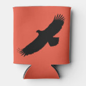 Adler mit roter Dose kühler - Ihre Farben - Text Dosenkühler (Vorderseite)