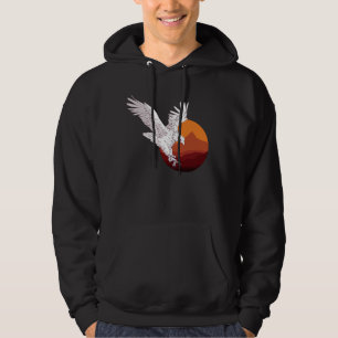 Adler mit Sonnenuntergang Hoodie