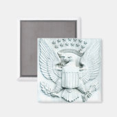 Adler mit Sternen - Wash DC Magnet (Vorderseite/Rückseite)