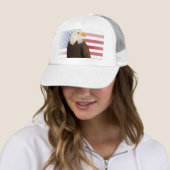 Adler mit verblasster amerikanischer Flagge Truckerkappe (Beispiel)