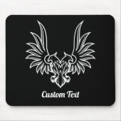 Adler mit zwei Häusern Mausknöpfe Mousepad (Vorne)
