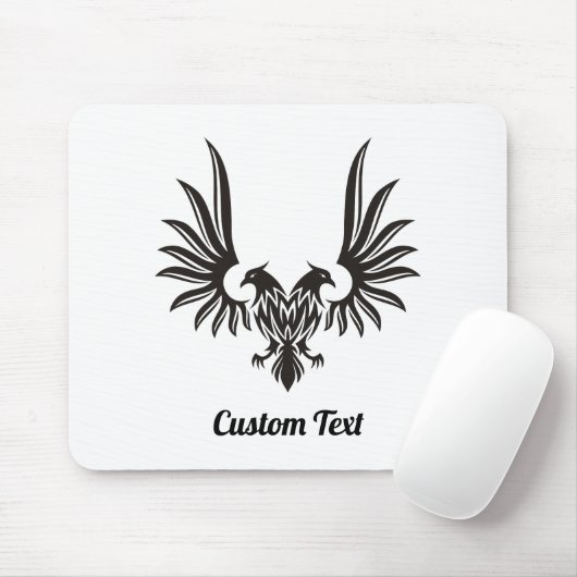 Adler mit zwei Häusern Mausknöpfe Mousepad (Mit Mouse)