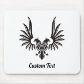 Adler mit zwei Häusern Mausknöpfe Mousepad (Vorne)
