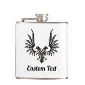 Adler mit zwei Heads Flask Flachmann (Vorderseite)